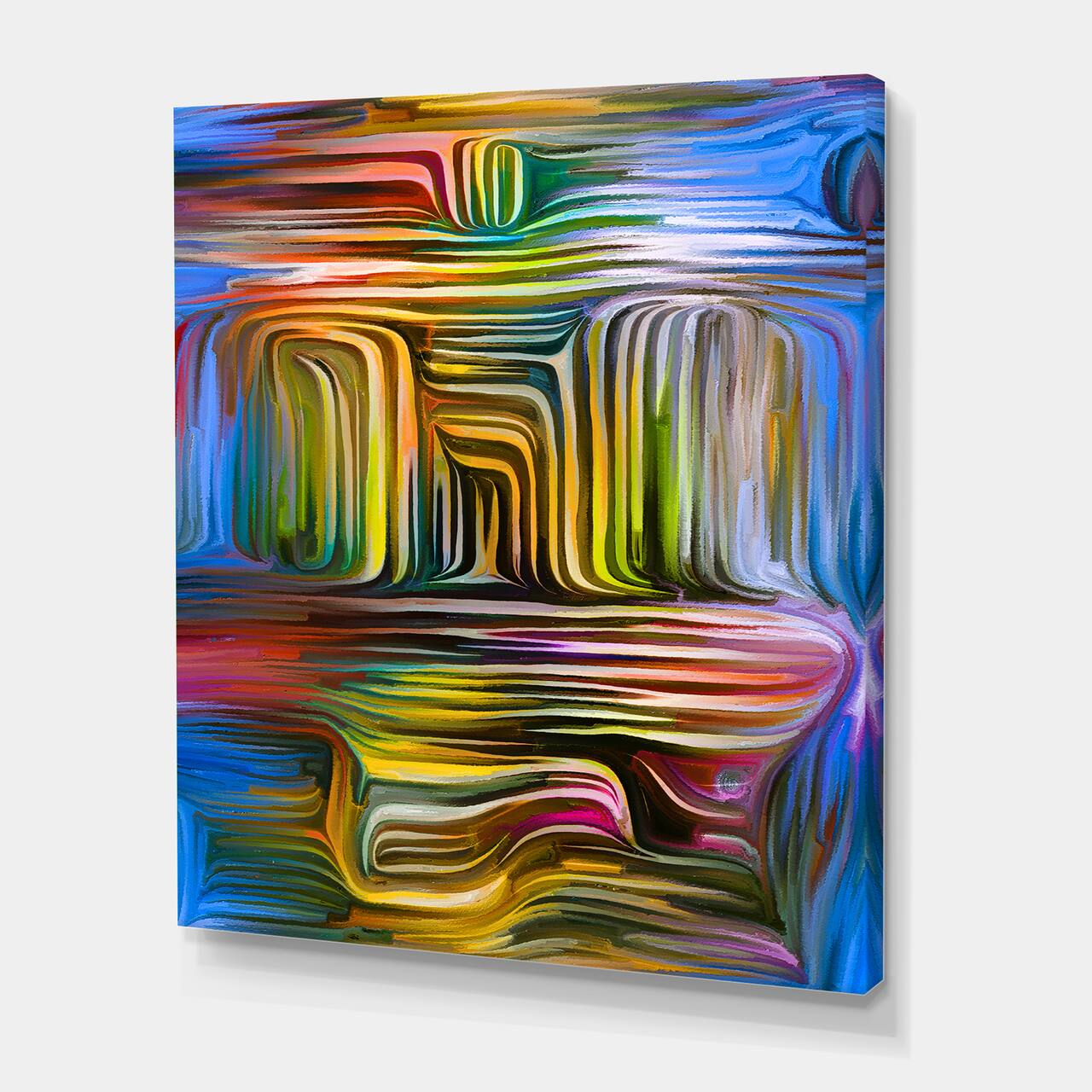 Designart - Colour Fusion VIII - Modern Canvas Wall Art Print